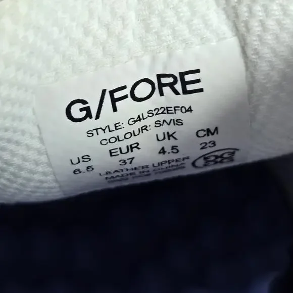 NEW G/Fore Gfore G4 Fore Gallivanter Womens Size 6.5 Golf Shoes White Blue - Picture 10 of 12